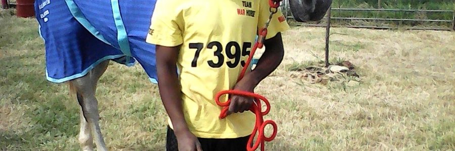 Die wenner van die 80km perderit, Kieth Aychen en die perd Latief 